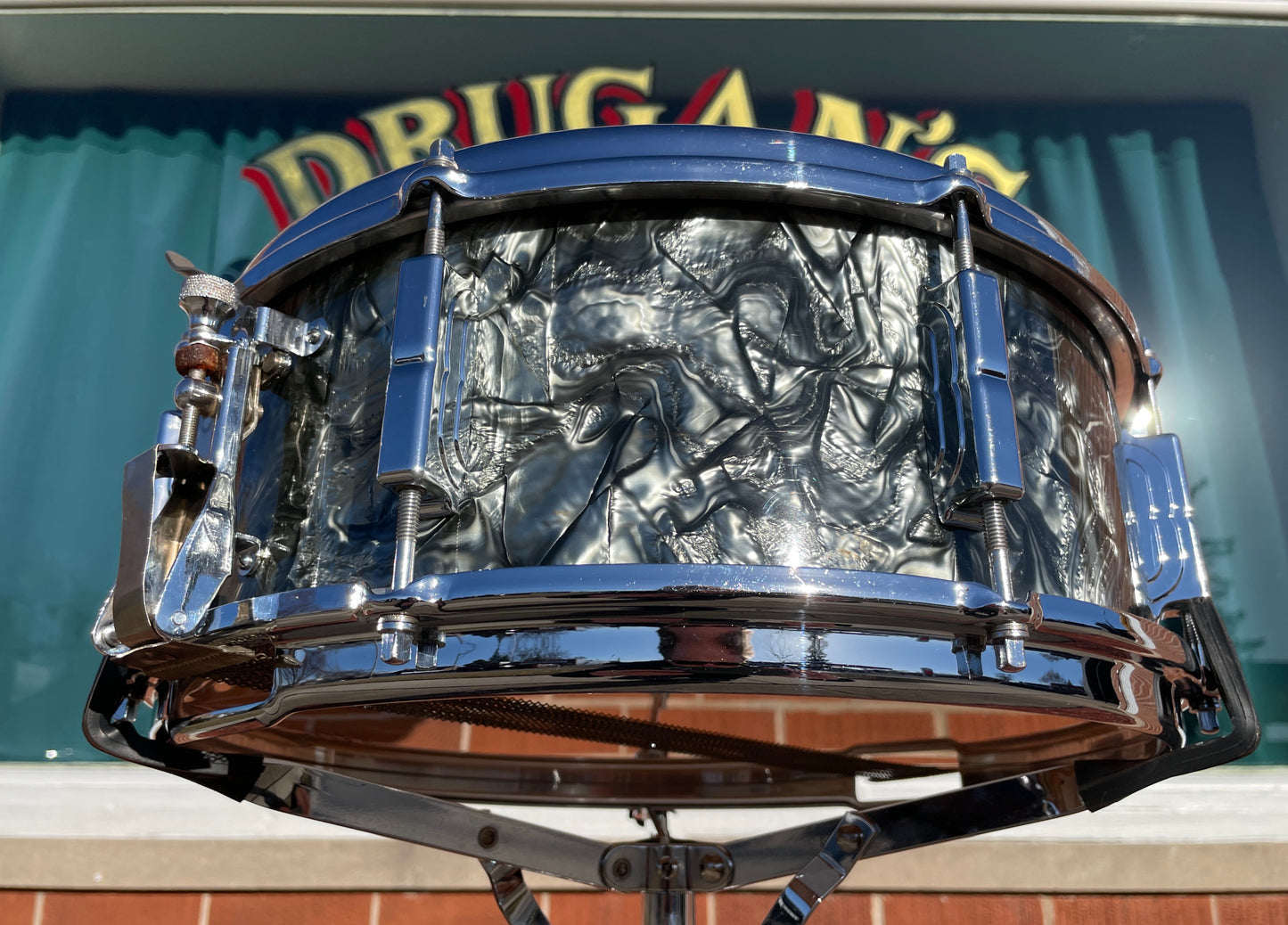 1964 Leedy by Slingerland 5.5x14 No. 390 Shelly Manne Model Snare Drum Black Diamond Pearl Slingerleedy