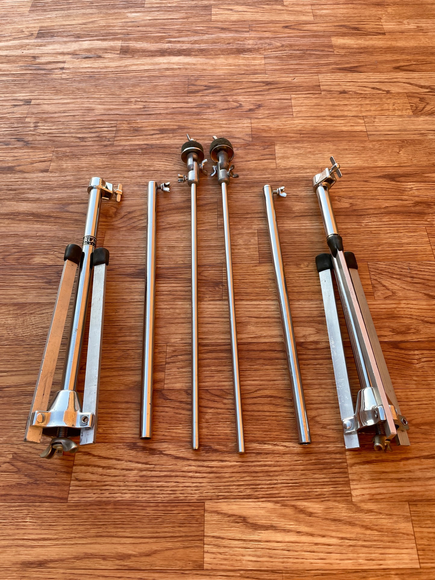 1960s Slingerland No. 33F Flush Base Cymbal Stand Pair - CLEAN!