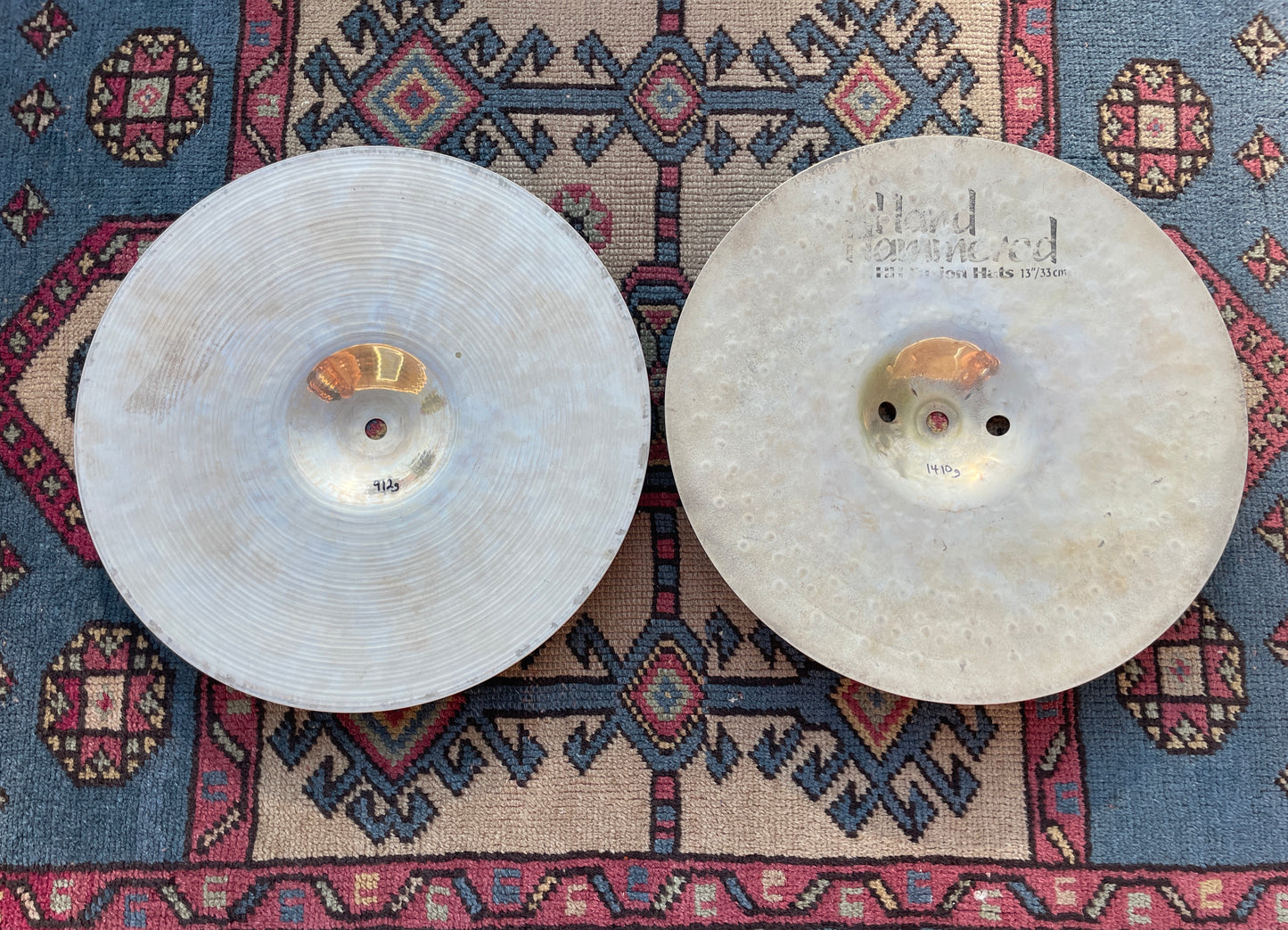 13" Sabian HH Hand Hammered Fusion Hi-Hat Cymbal Pair 912g/1410g