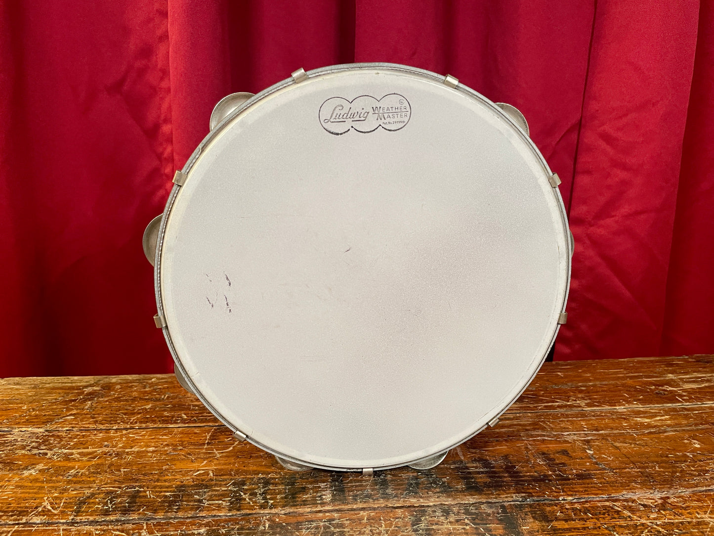 Vintage Ludwig 10" Bronze Double Row Tunable Tambourine No. 98A 1960s/1970s
