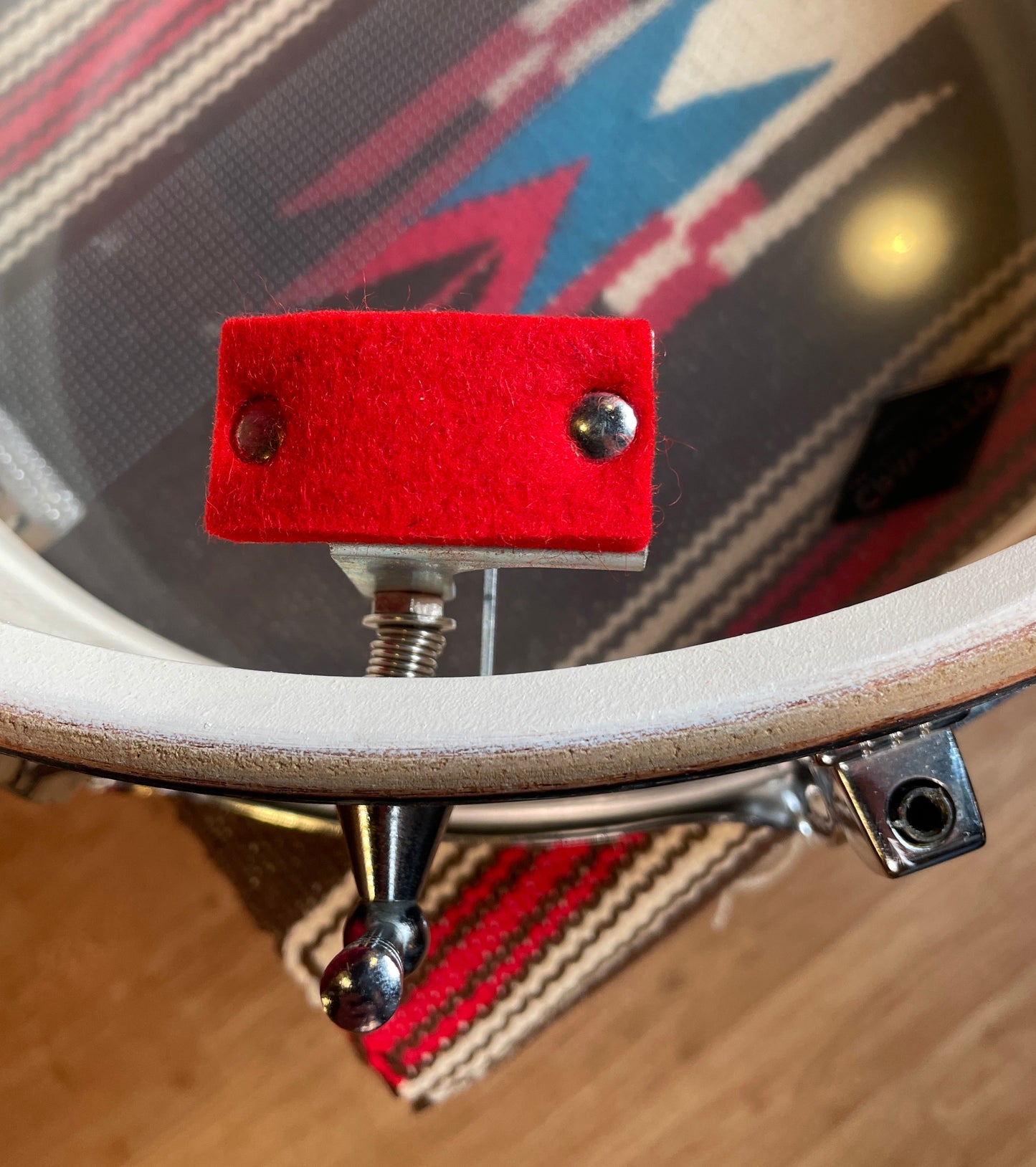 Vintage 1965 Ludwig Jazz Festival 5x14 Snare Drum Black Galaxy Sparkle