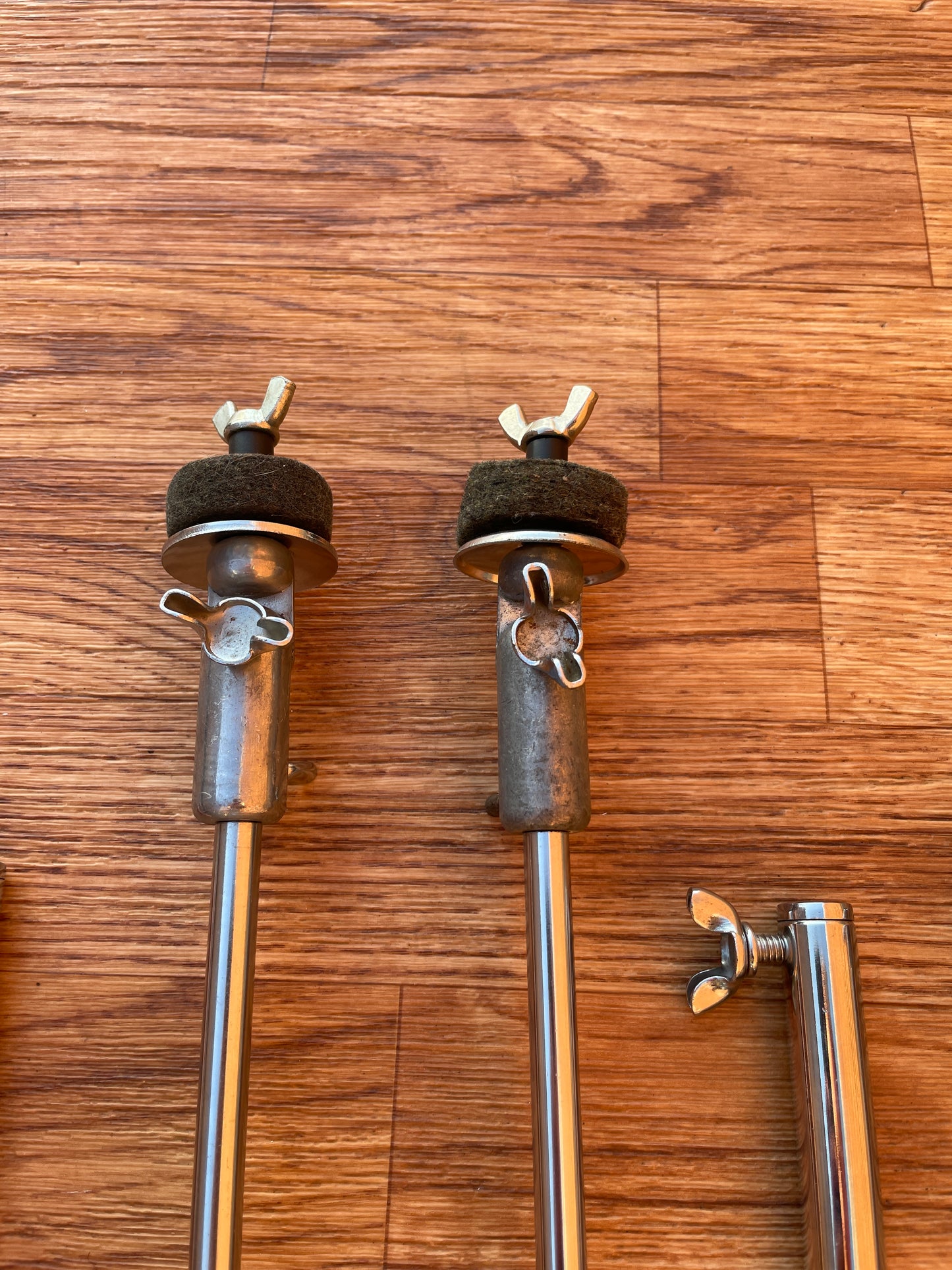 1960s Slingerland No. 33F Flush Base Cymbal Stand Pair - CLEAN!