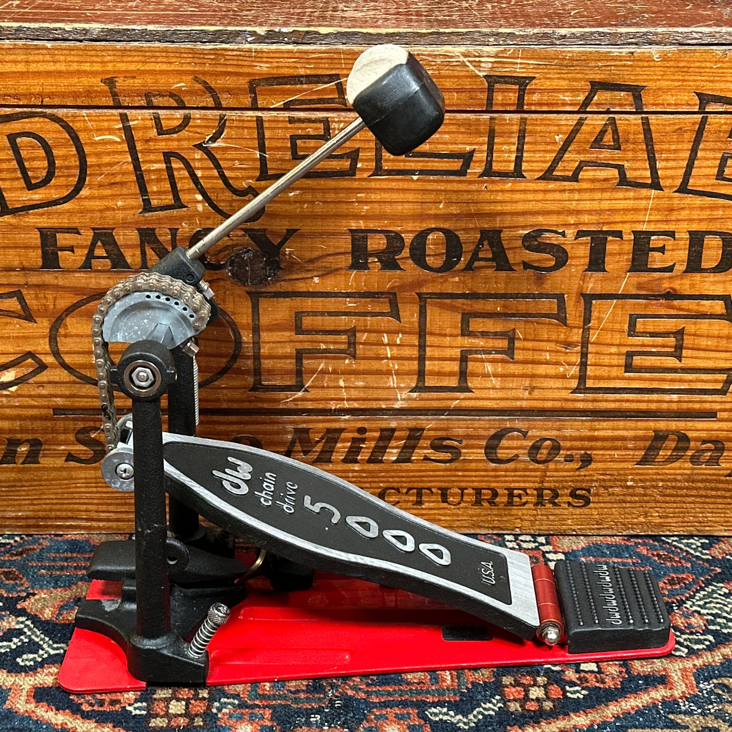 DW 5000 AD3 Double Chain Single Bass Drum Pedal DWCP5000AD3 Drum Workshop