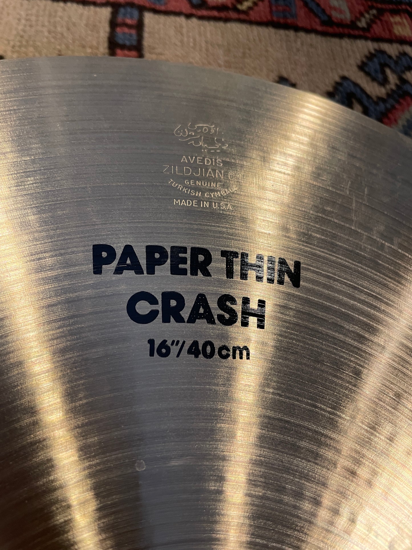16" Zildjian A Paper Thin Crash Cymbal 916g