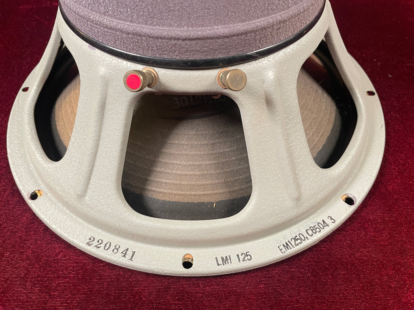 1968 Jensen 12" 100W Vibranto LMI-125 EM-1250 Speaker 8 Ohm LMI125 EM1250 (Stock #46)