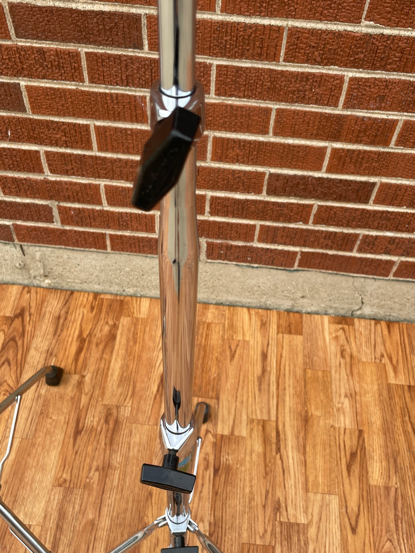 1970s Ludwig Atlas No. 1405 Straight Cymbal Stand Pair Tubular Legs