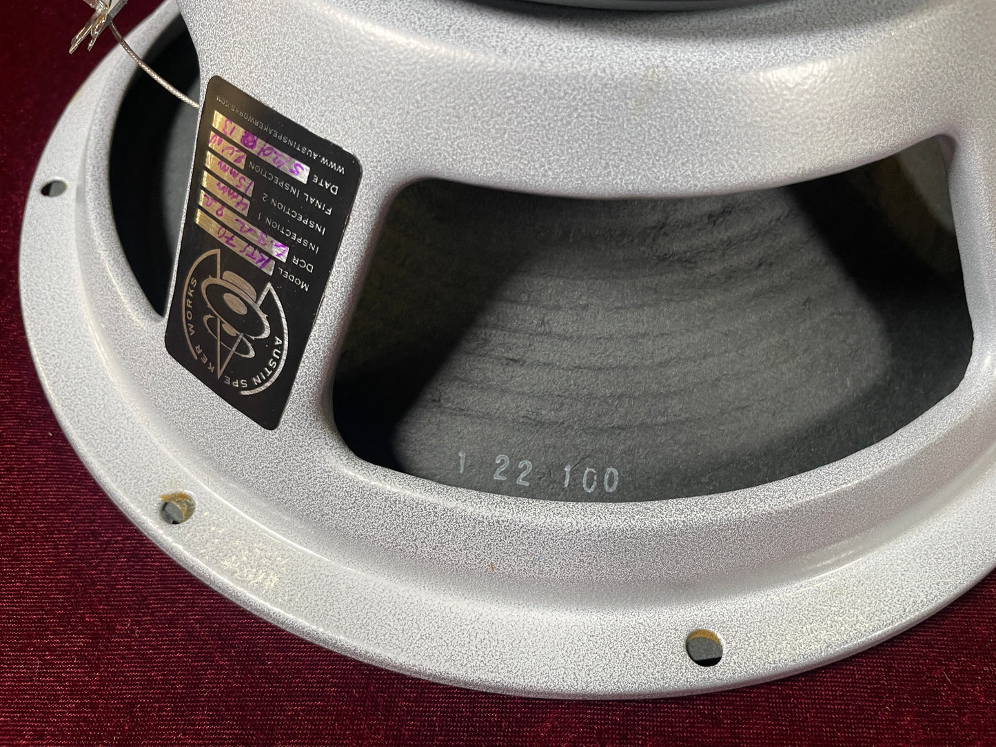 Austin Speaker Works KTS-70 12" 80W Guitar Speaker 8 Ohm ASW 1 of 2 (Stock #11)