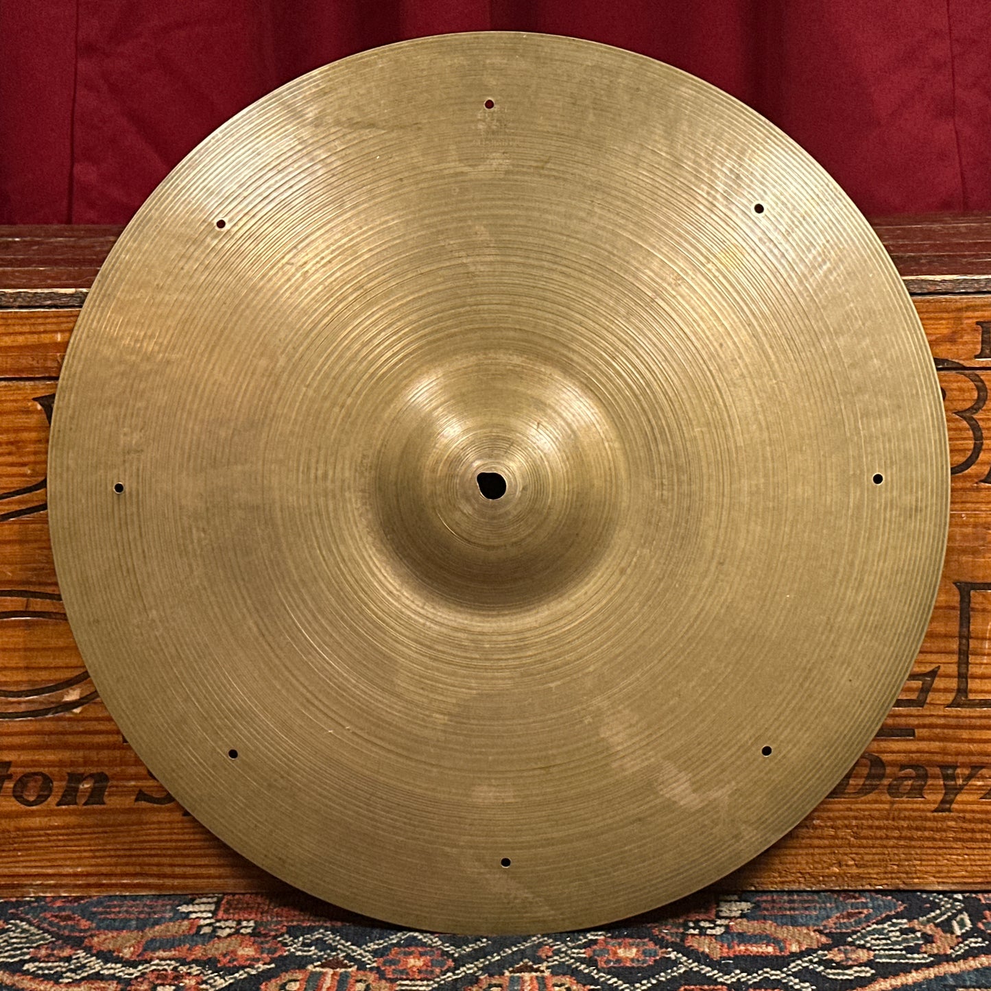18" Zildjian A 1950s Crash Ride Cymbal w/ Rivet Holes 1348g *Video Demo*