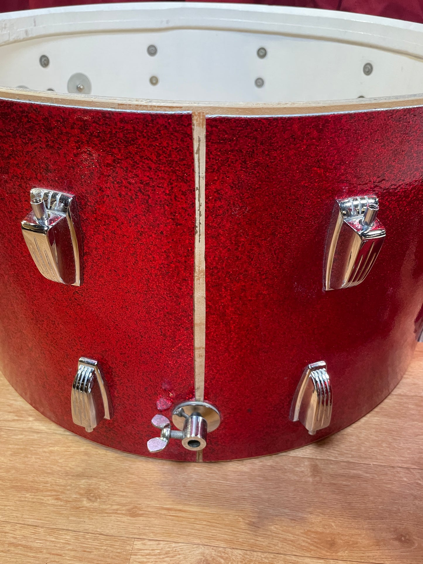 1960s Ludwig New Yorker Drum Set Red Sparkle 22/12/14 *Video Demo*