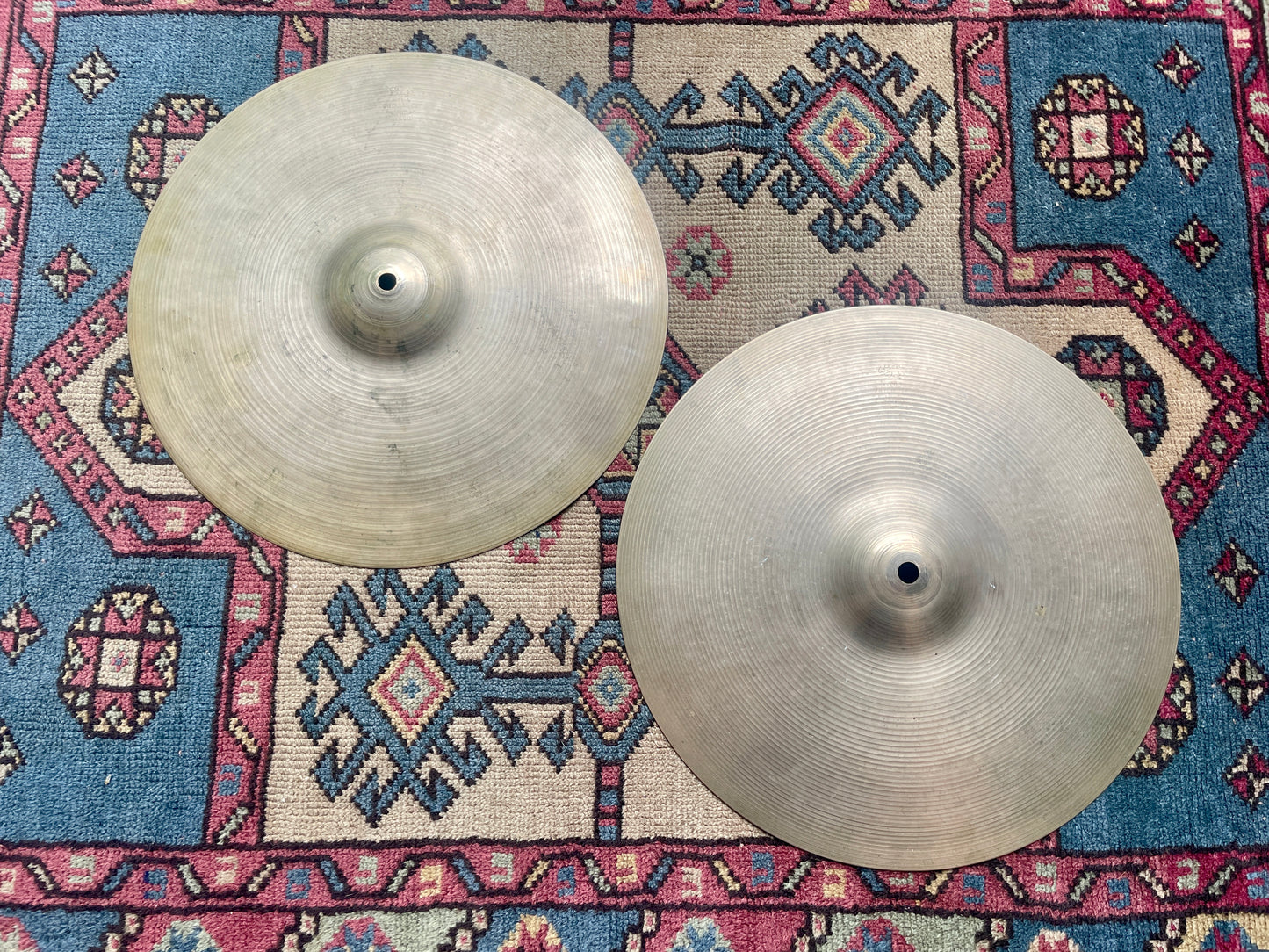 1950s 14" Zildjian A Small Stamp Hi-Hat Cymbal Pair 768g/882g *Video Demo*