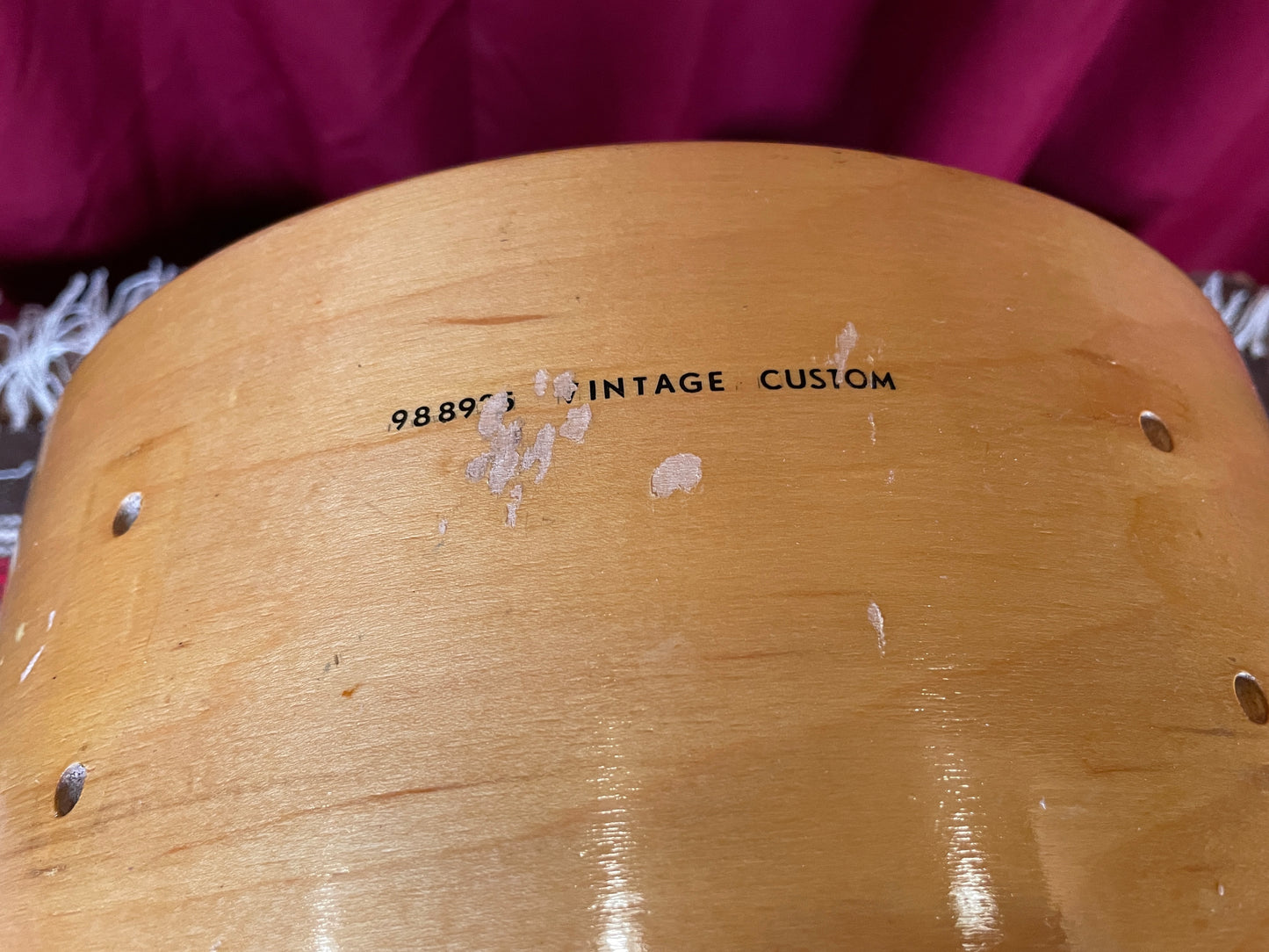 Vintage Ludwig Super Classic 9x13 Tom Drum Shell Maple Finish