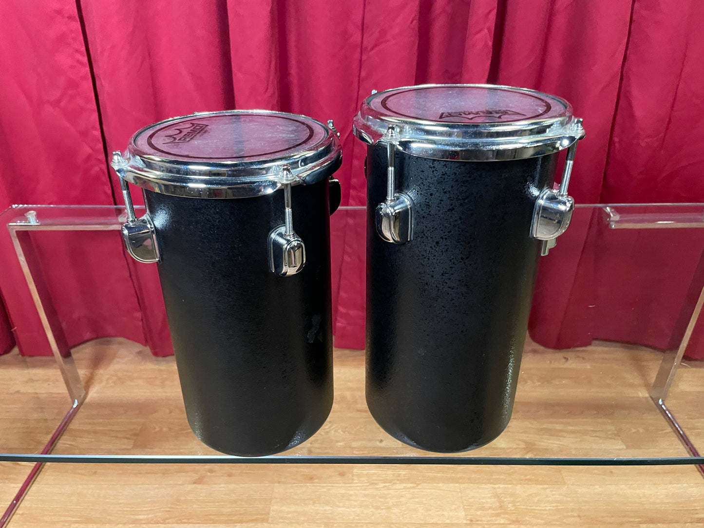 Tama 11" & 11.75" Octoban Drums Black - 280mm & 301mm