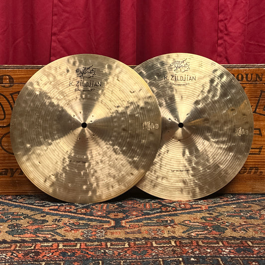 14" Zildjian K Constantinople Hi-Hat Cymbal Pair 914g/1178g *Video Demo*