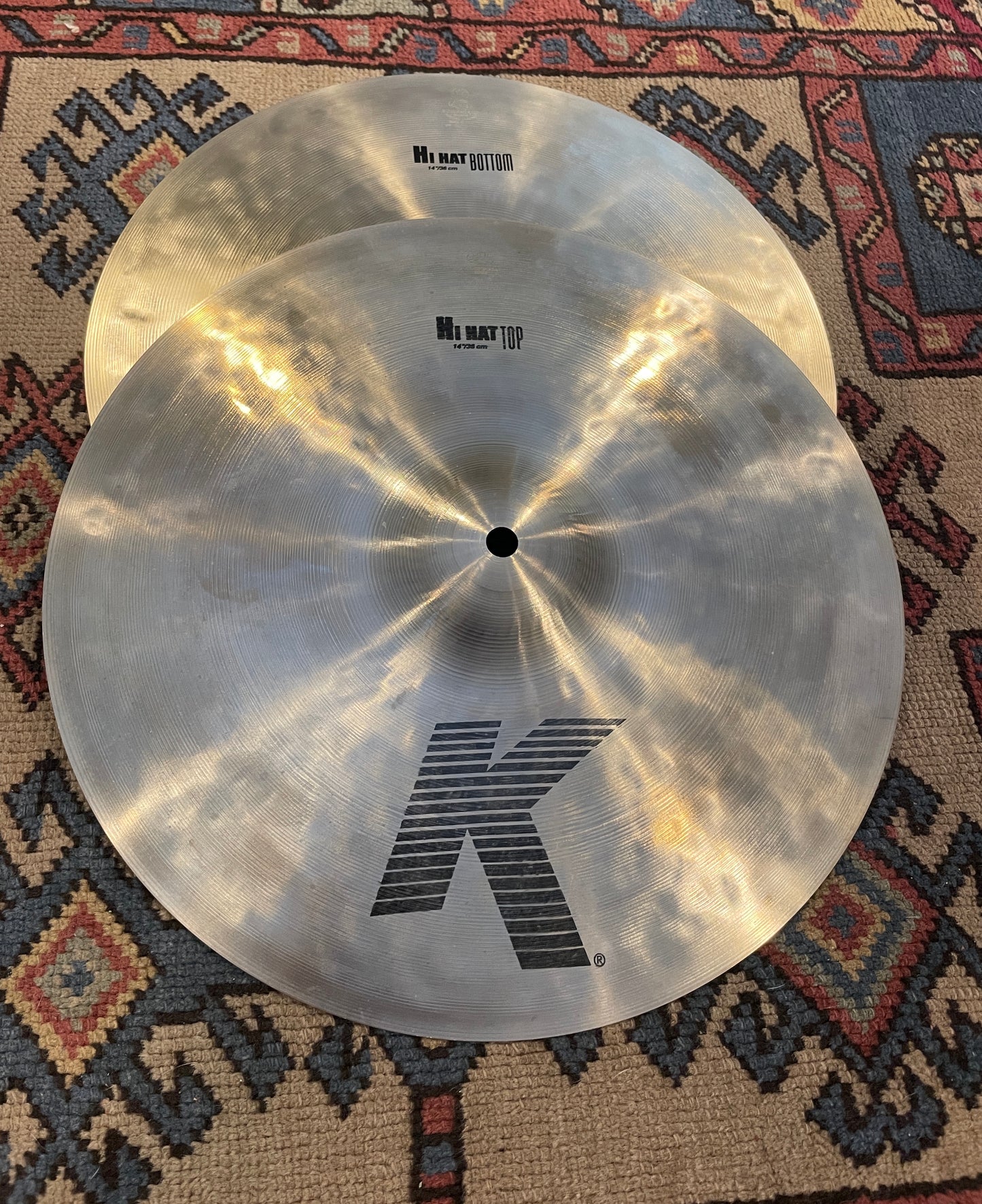 14" Zildjian K Hi-Hat Cymbal Pair 1116g/1362g