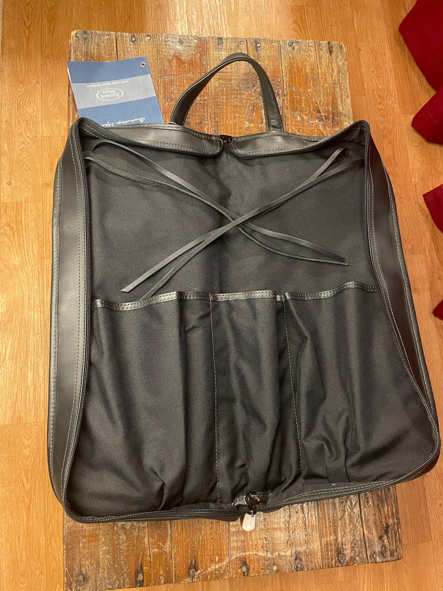 Reunion Blues Extra Large Black Leather Stick & Mallet Bag