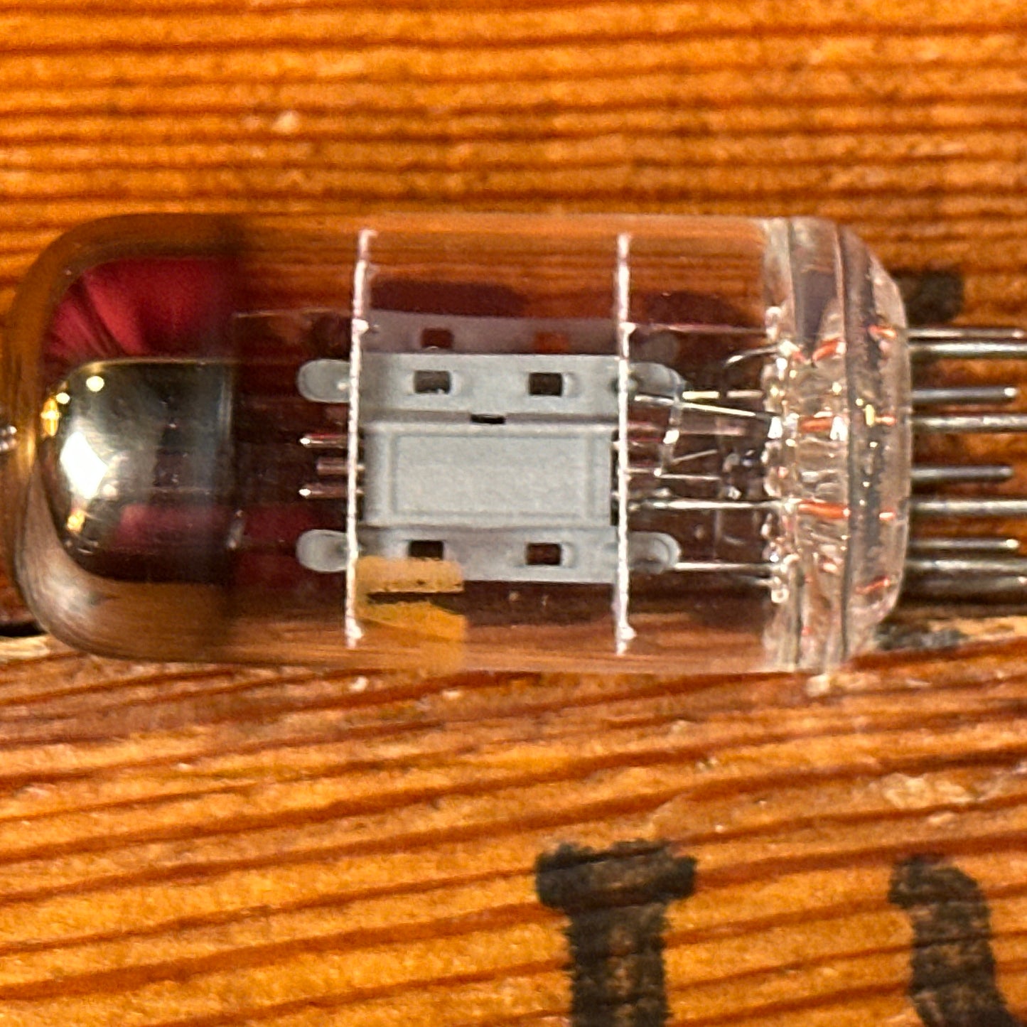 Vintage RCA 12AT7 Preamp Tube Grey Plate ECC81 Valve Halo Getter NOS #251