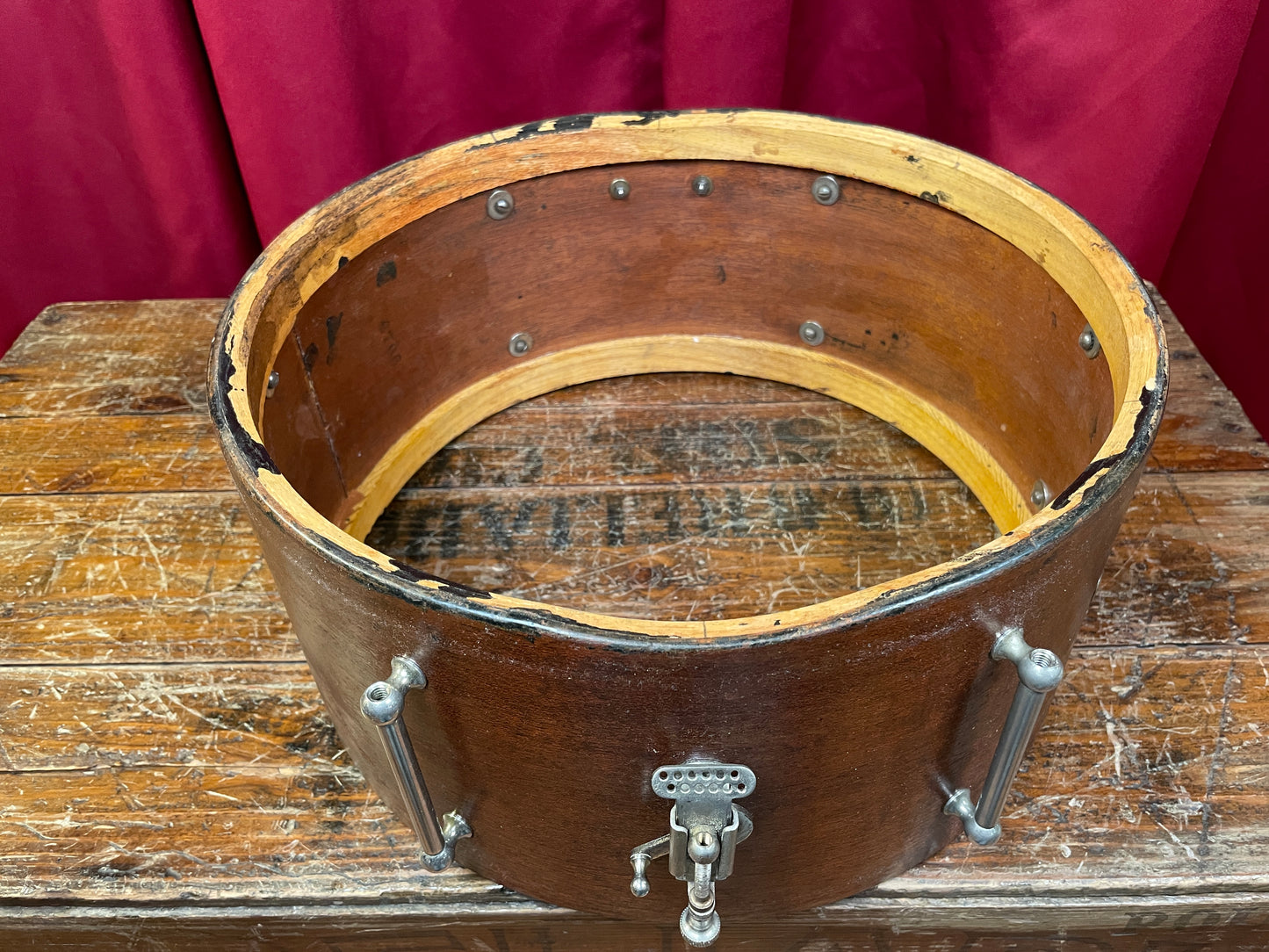 1947 Ludwig & Ludwig 6.5x14 Universal Concert Snare Drum Mahogany