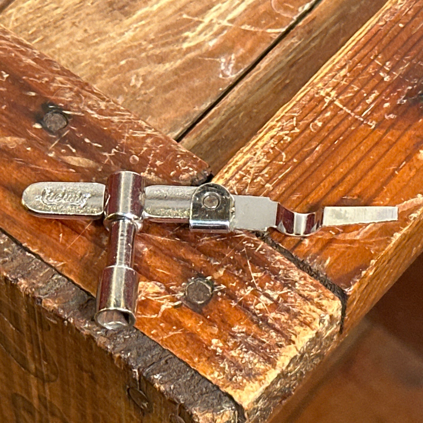 1920s Ludwig Super-Ludwig Drum Key w/ Screwdriver No. 753 Nickel Super Sensitive