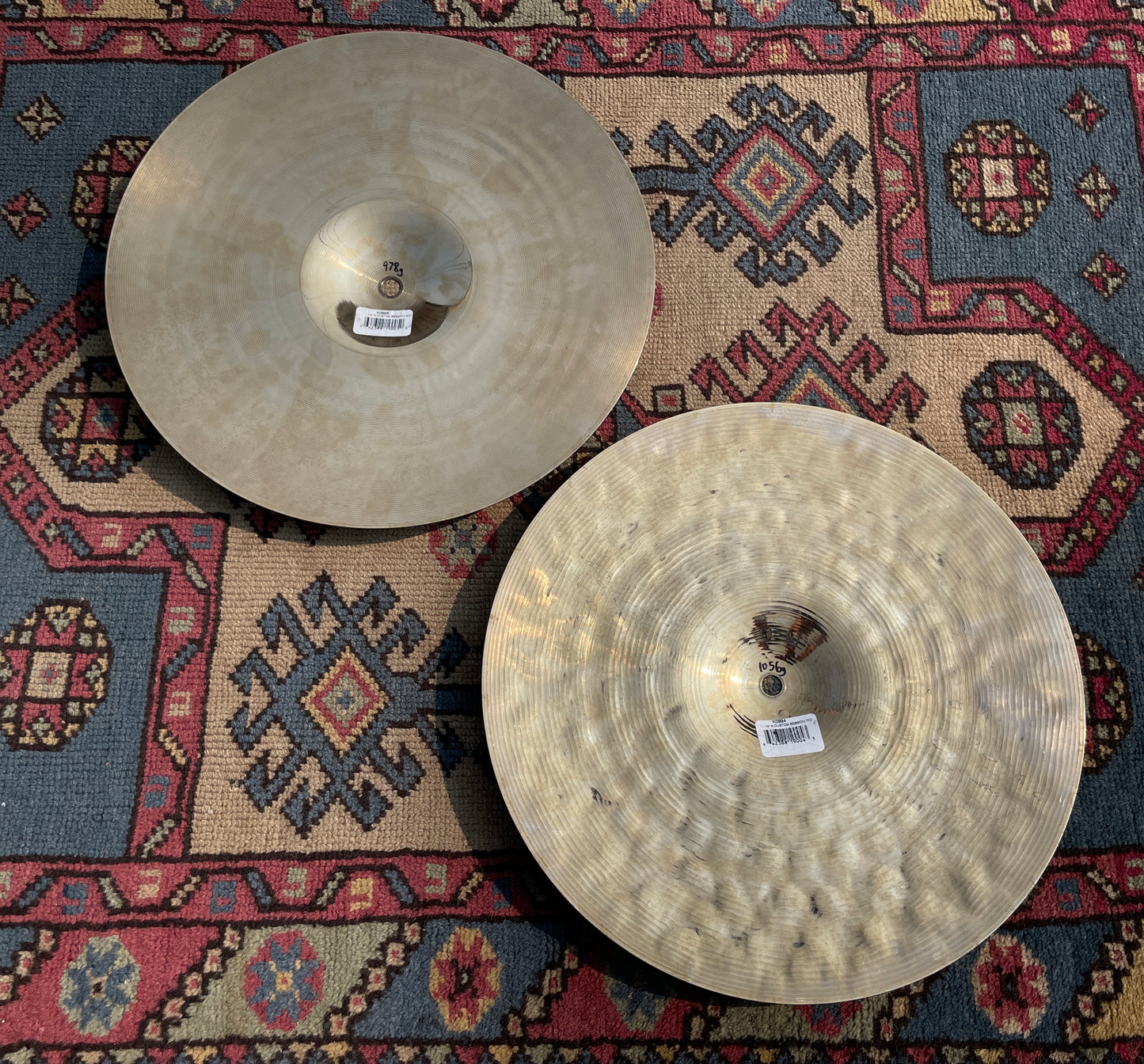 14" Zildjian K Custom Session Hi-Hat Cymbal Pair 1056g/978g *Video Demo*