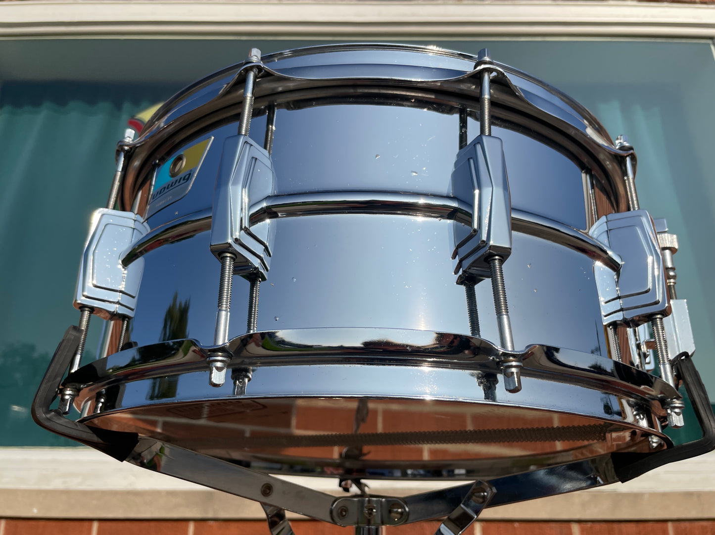 1970s Ludwig 6.5x14 LM402 Supraphonic Snare Drum