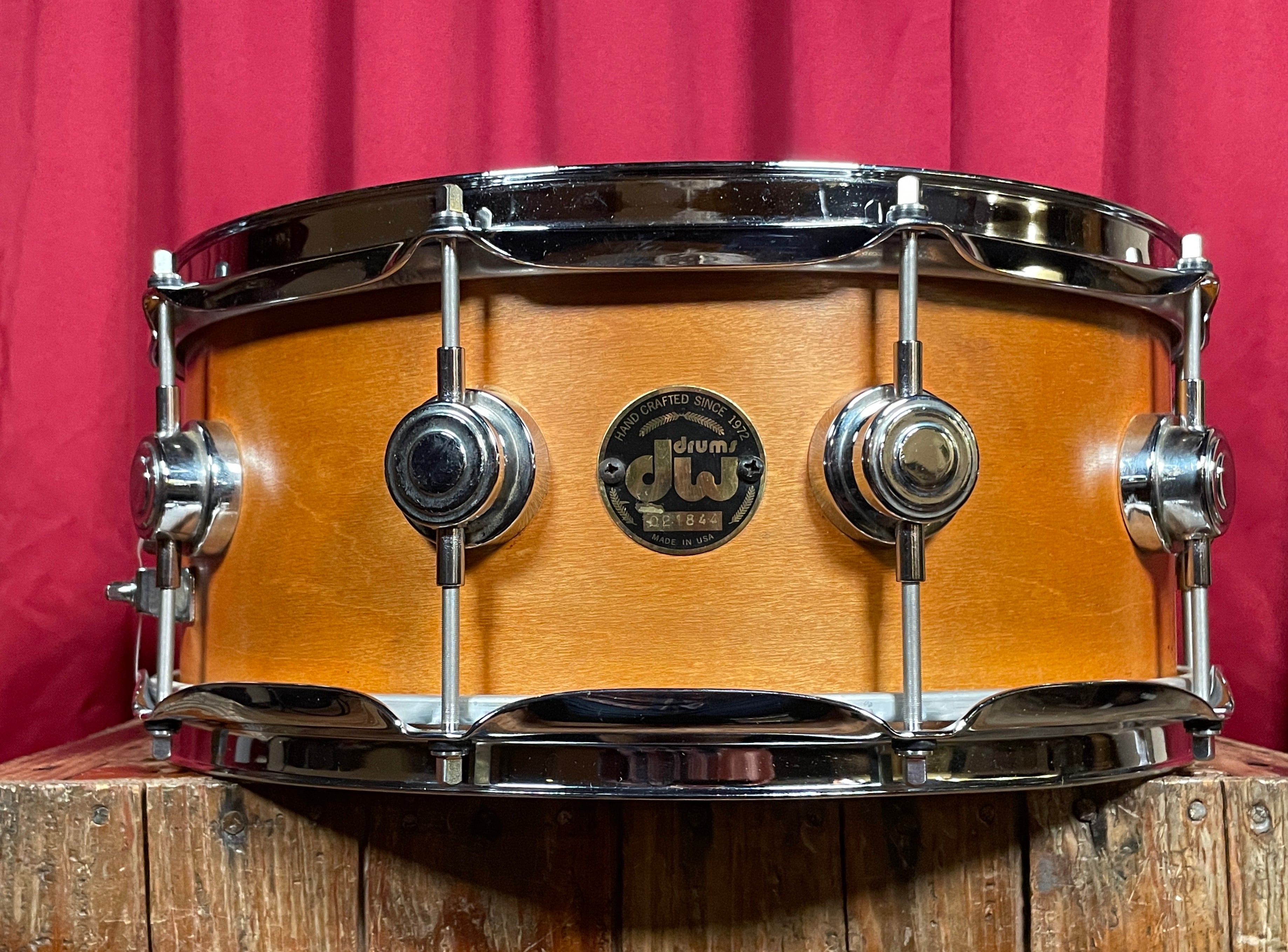 1996 DW Collector's Series 6x14 Maple Snare Drum Keller Shell Drugan