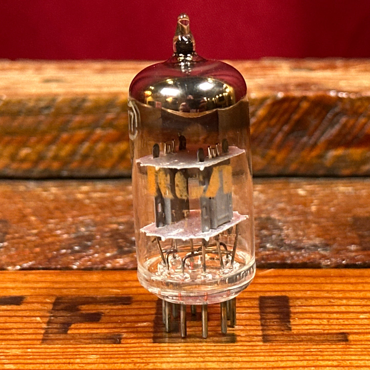 Vintage RCA 12AT7 Preamp Tube Grey Plate ECC81 Valve Halo Getter NOS #251