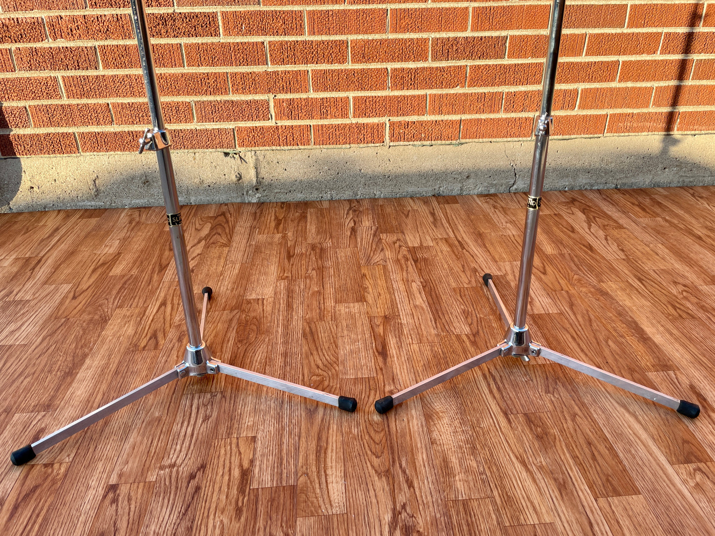 1960s Slingerland No. 33F Flush Base Cymbal Stand Pair - CLEAN!