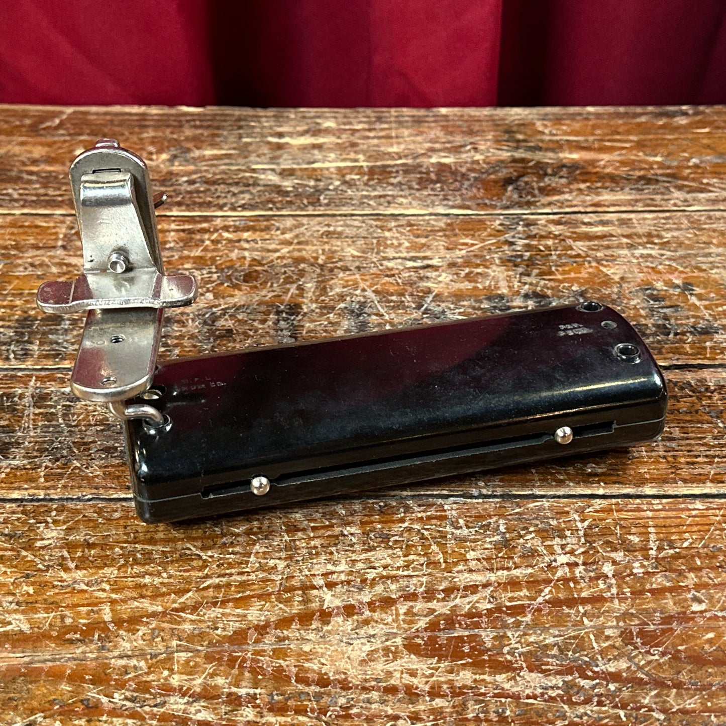 1950s WFL Ludwig Tunable Ebonite Plastic Tone Block No. 777 w/ Hoop Mount