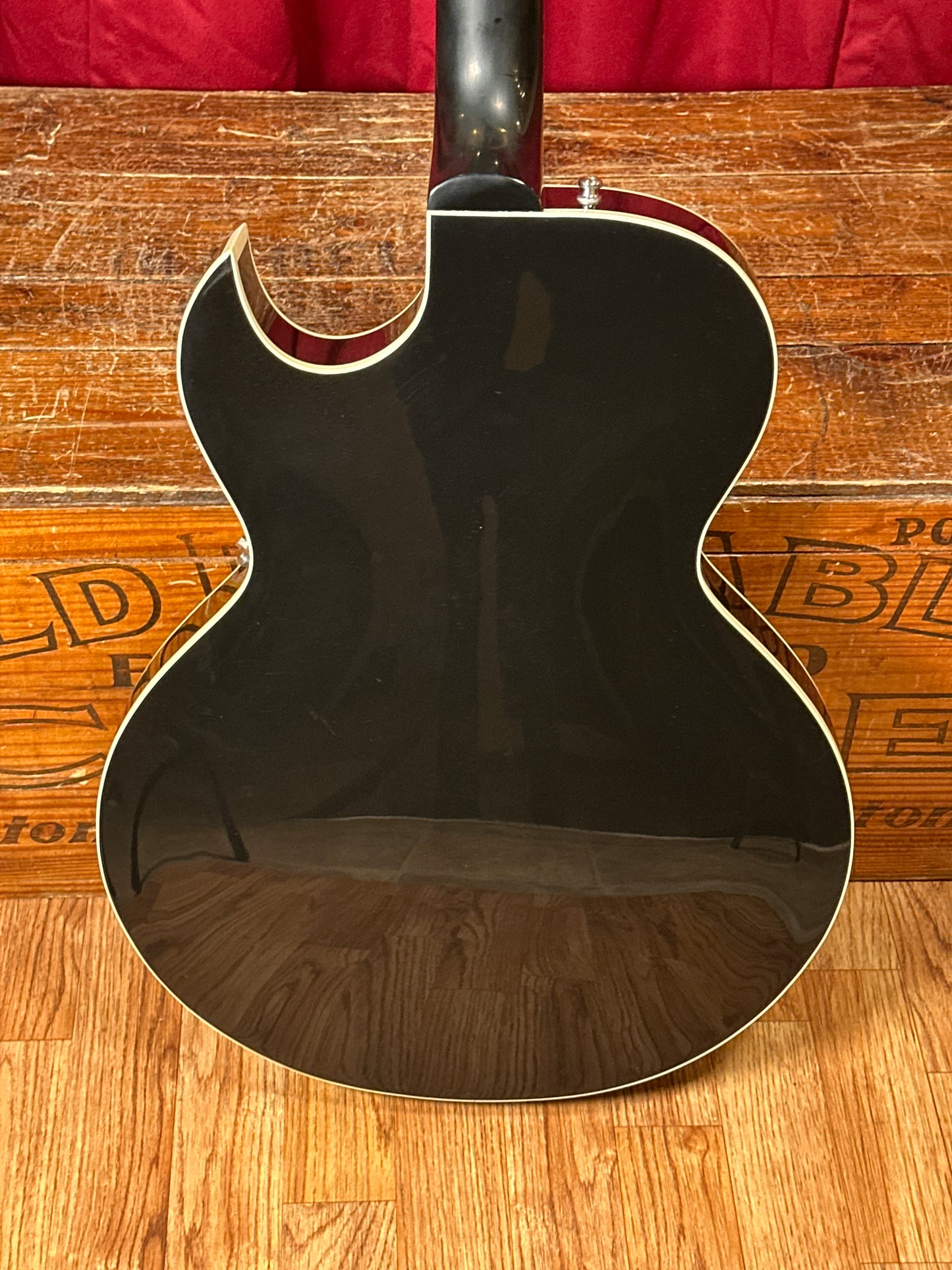1996 Gibson ES-135 Semi Hollowbody Electric Guitar Black P-100 Pickups w/ HSC