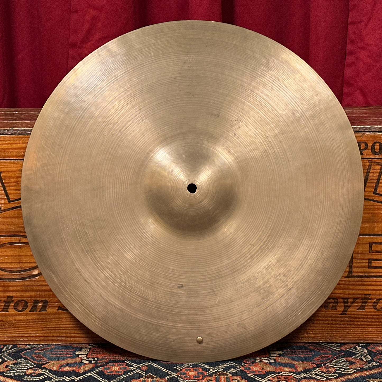 19" Zildjian A 1950s Small Stamp Medium-Light Ride Cymbal w/ 1 Rivet 1908g *Video Demo*