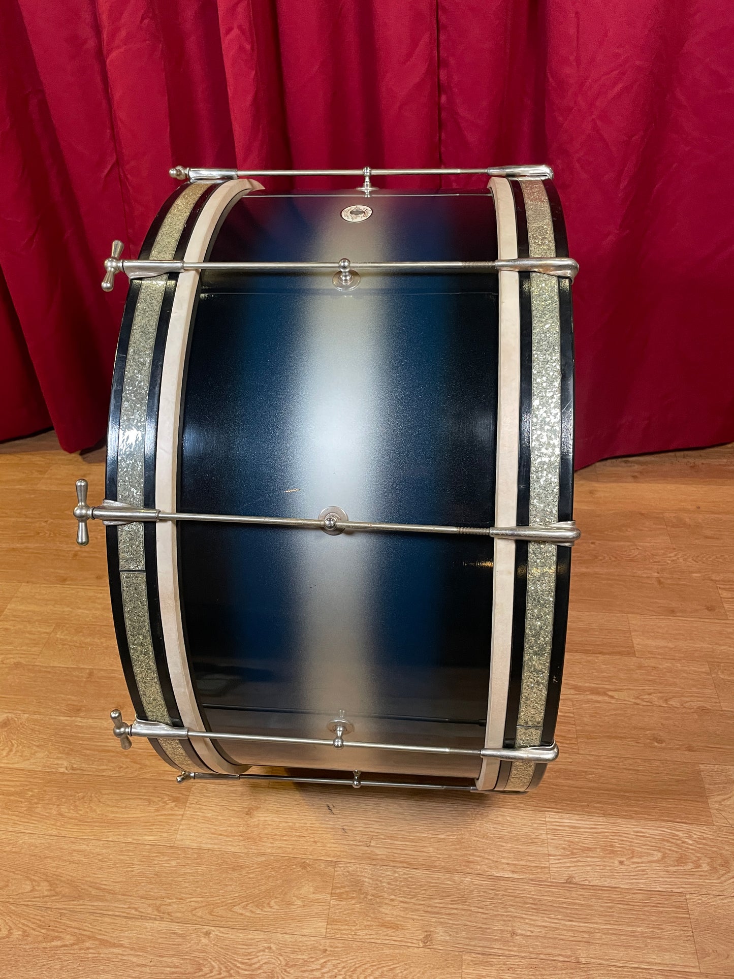 Vintage 1941 Ludwig & Ludwig 12x28 Bass Drum Blue/Silver Duco