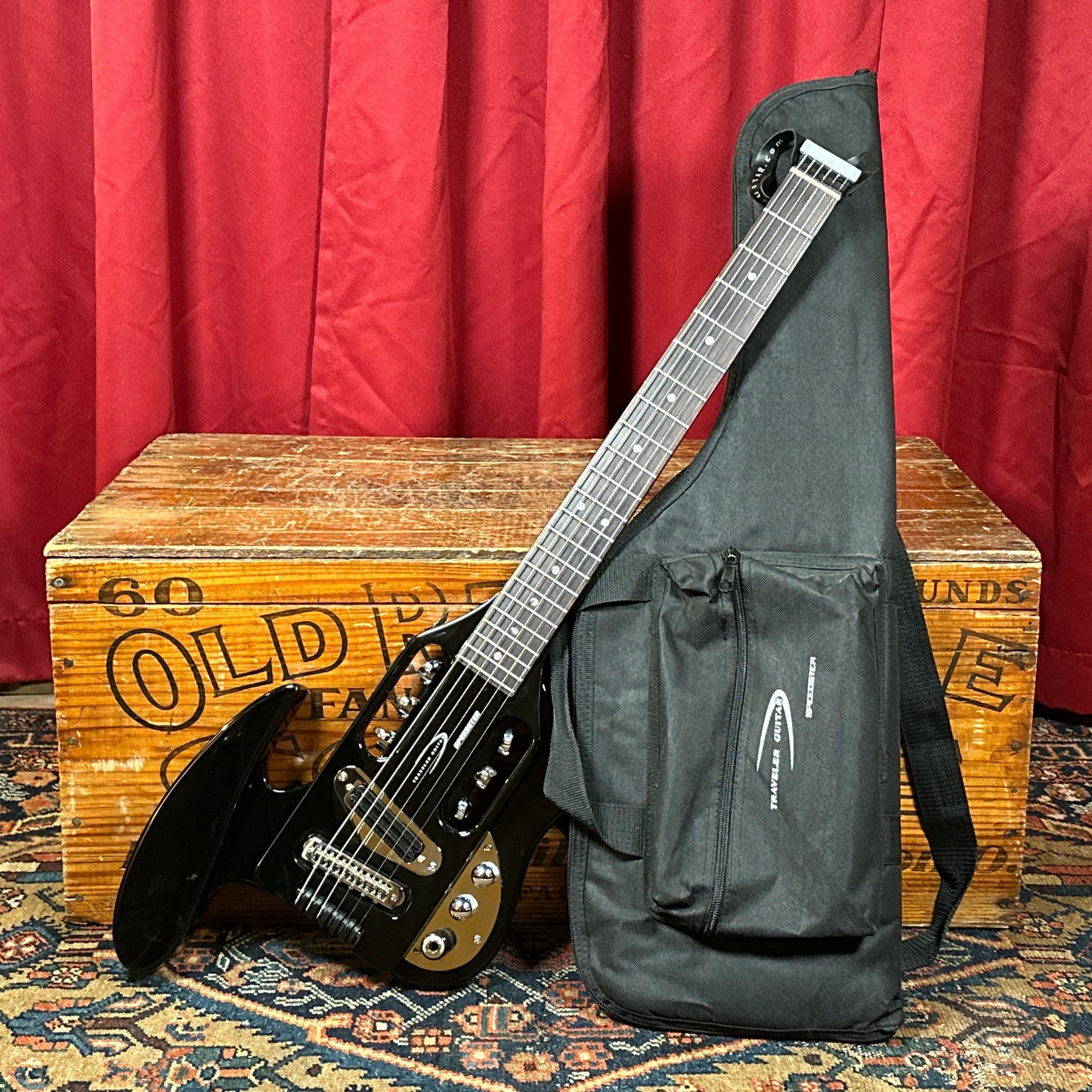 Traveler Speedster Electric Guitar Black w/ Original Gig Bag