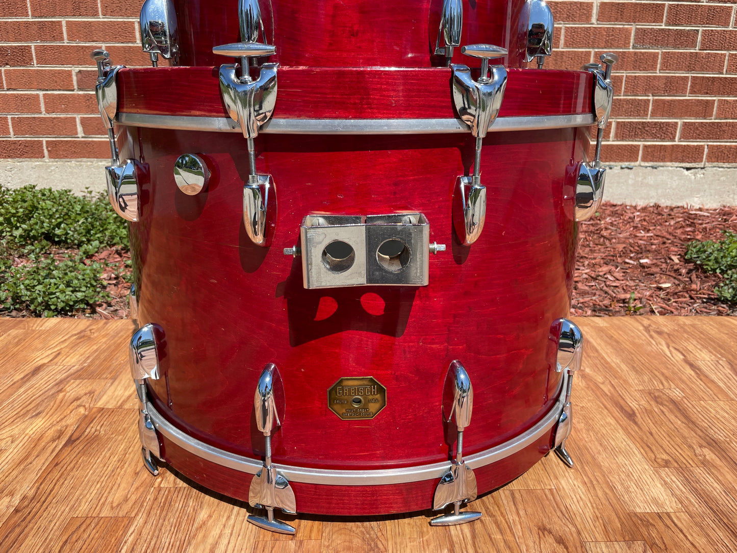 1970s Gretsch Stop Sign Badge Drum Set Red Rosewood 22/12/13/16
