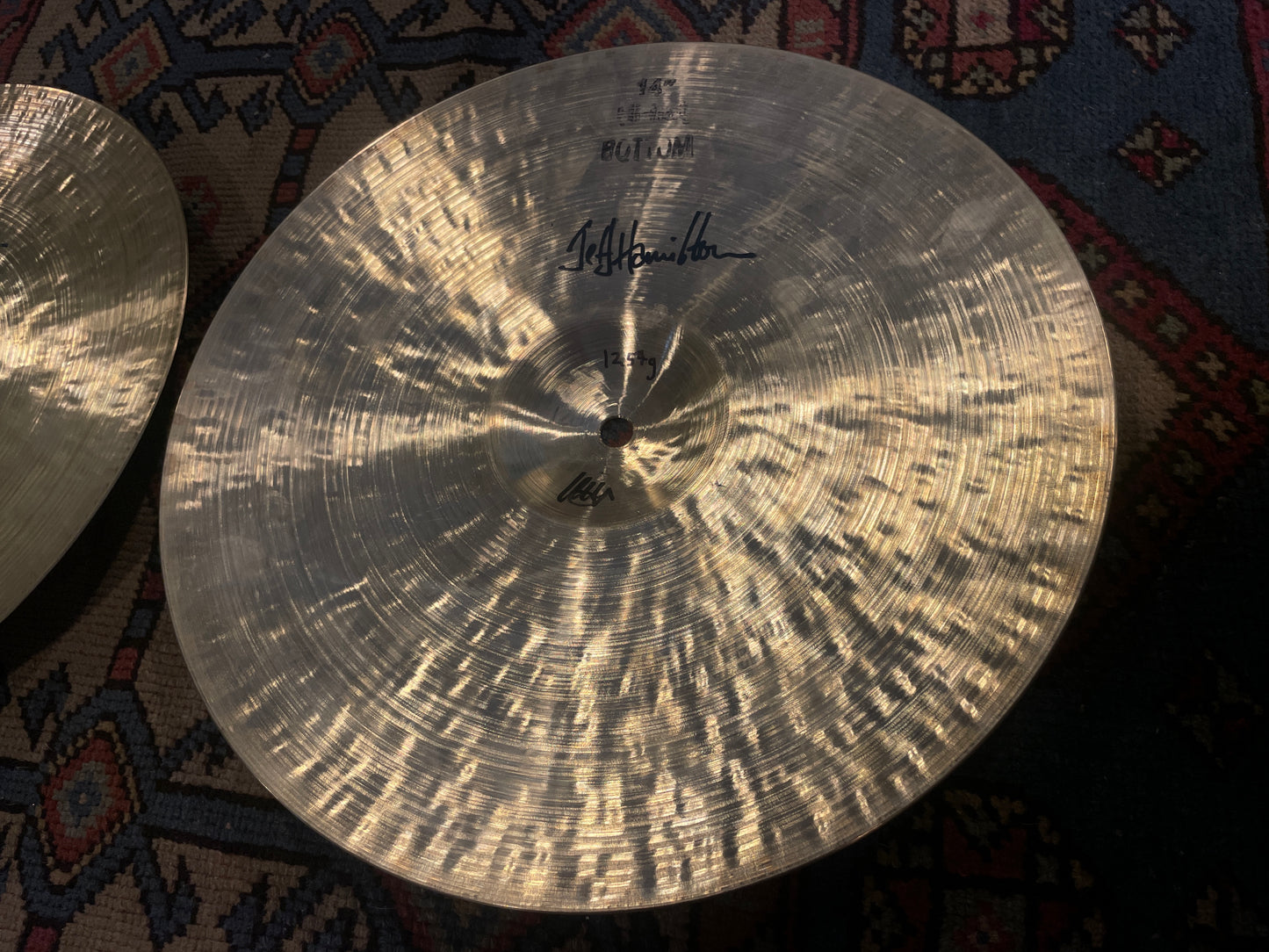 14" Bosphorus "The Hammer" Jeff Hamilton Signature Hi-Hat Cymbal Pair 840g/1254g *Video Demo*