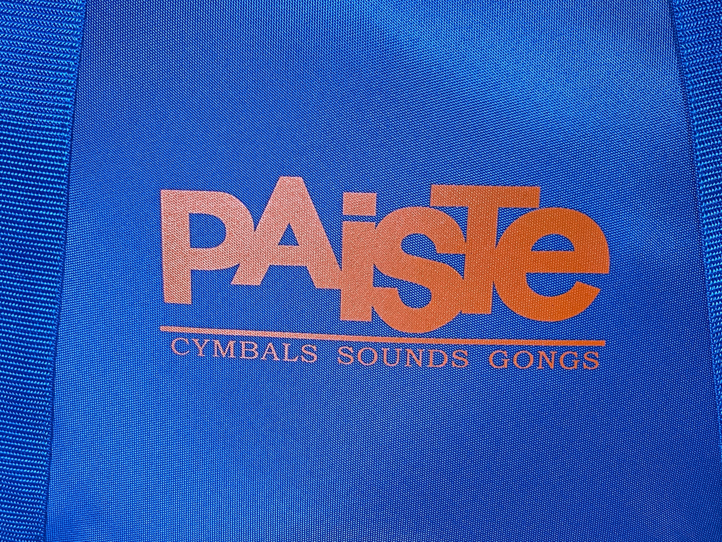 Vintage 20" Paiste Cymbal Bag Blue / Orange