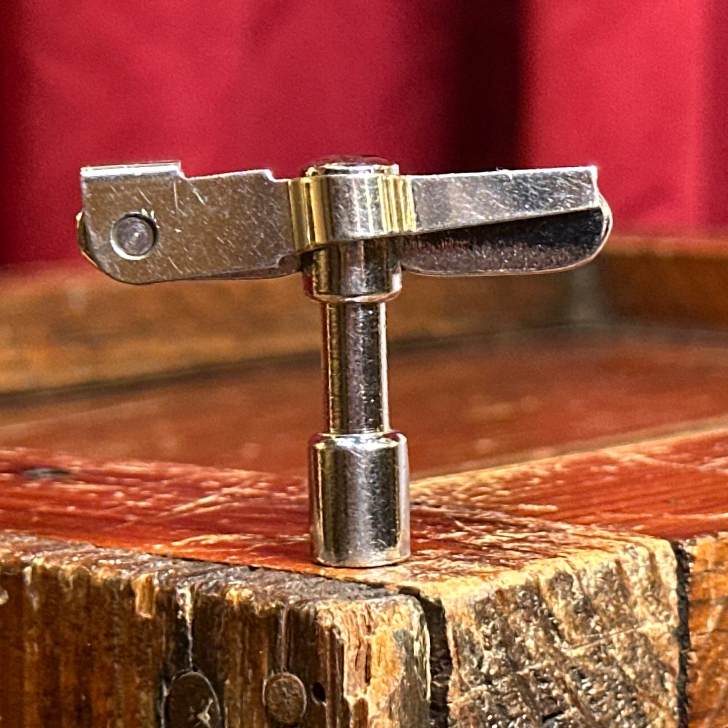 1920s Ludwig Super-Ludwig Drum Key w/ Screwdriver No. 753 Nickel Super Sensitive