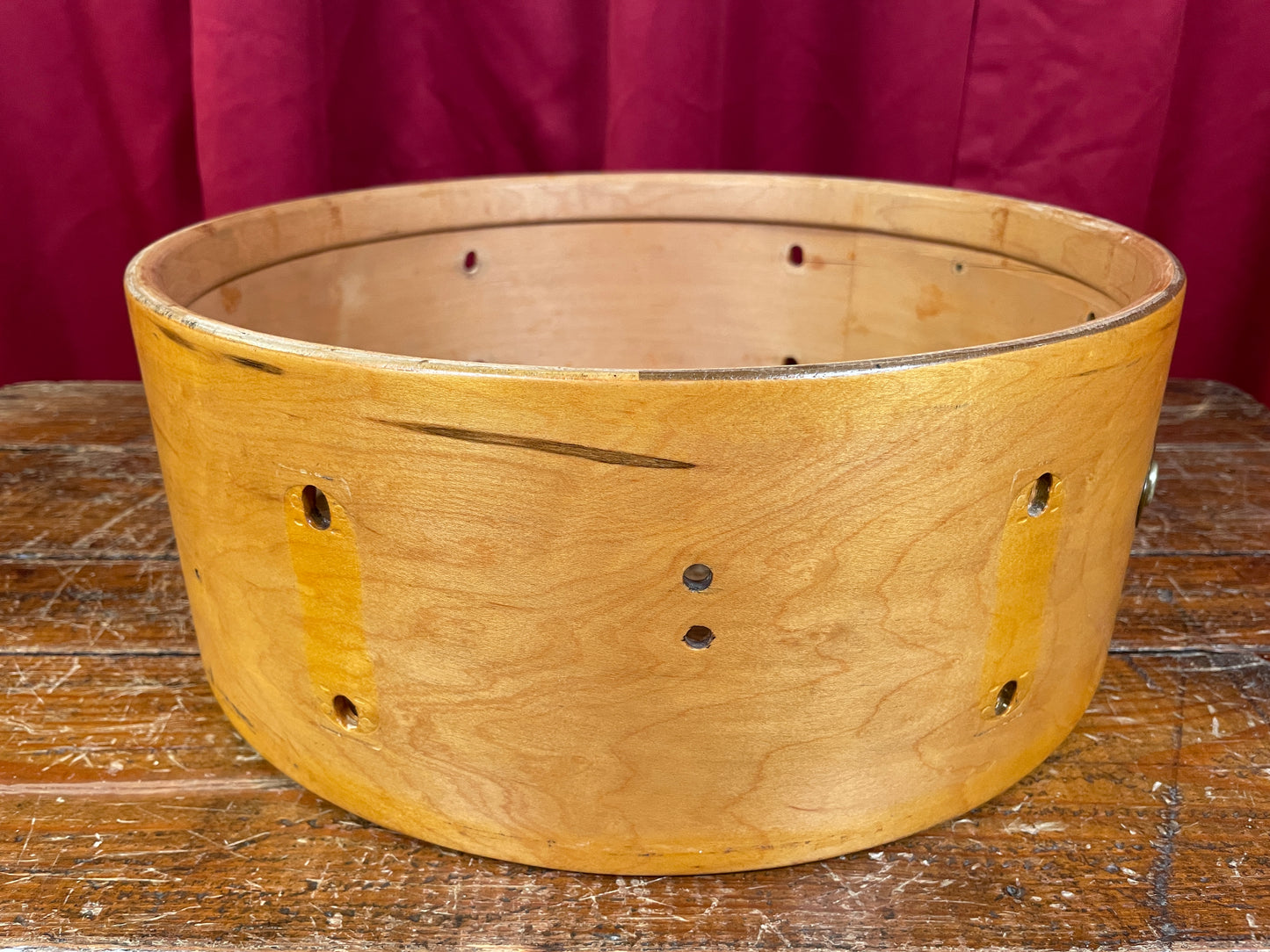 1966 Slingerland Deluxe Student Model 5.5x14 Snare Drum Shell 6-Lug