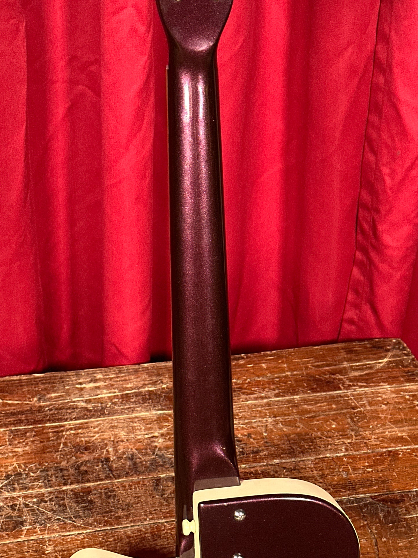 1990s Danelectro '56 U-2 Reissue Electric Guitar Beatnik Burgundy Purple Sparkle