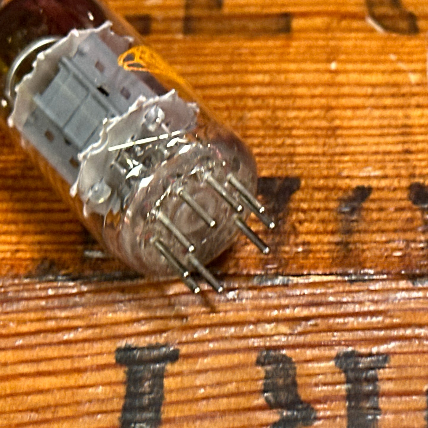 Vintage Amperex 7025 / 12AX7A Preamp Tube 12AX7 ECC83 Valve Orange Globe #274