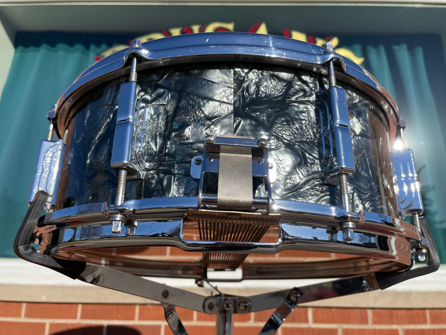 1964 Leedy by Slingerland 5.5x14 No. 390 Shelly Manne Model Snare Drum Black Diamond Pearl Slingerleedy