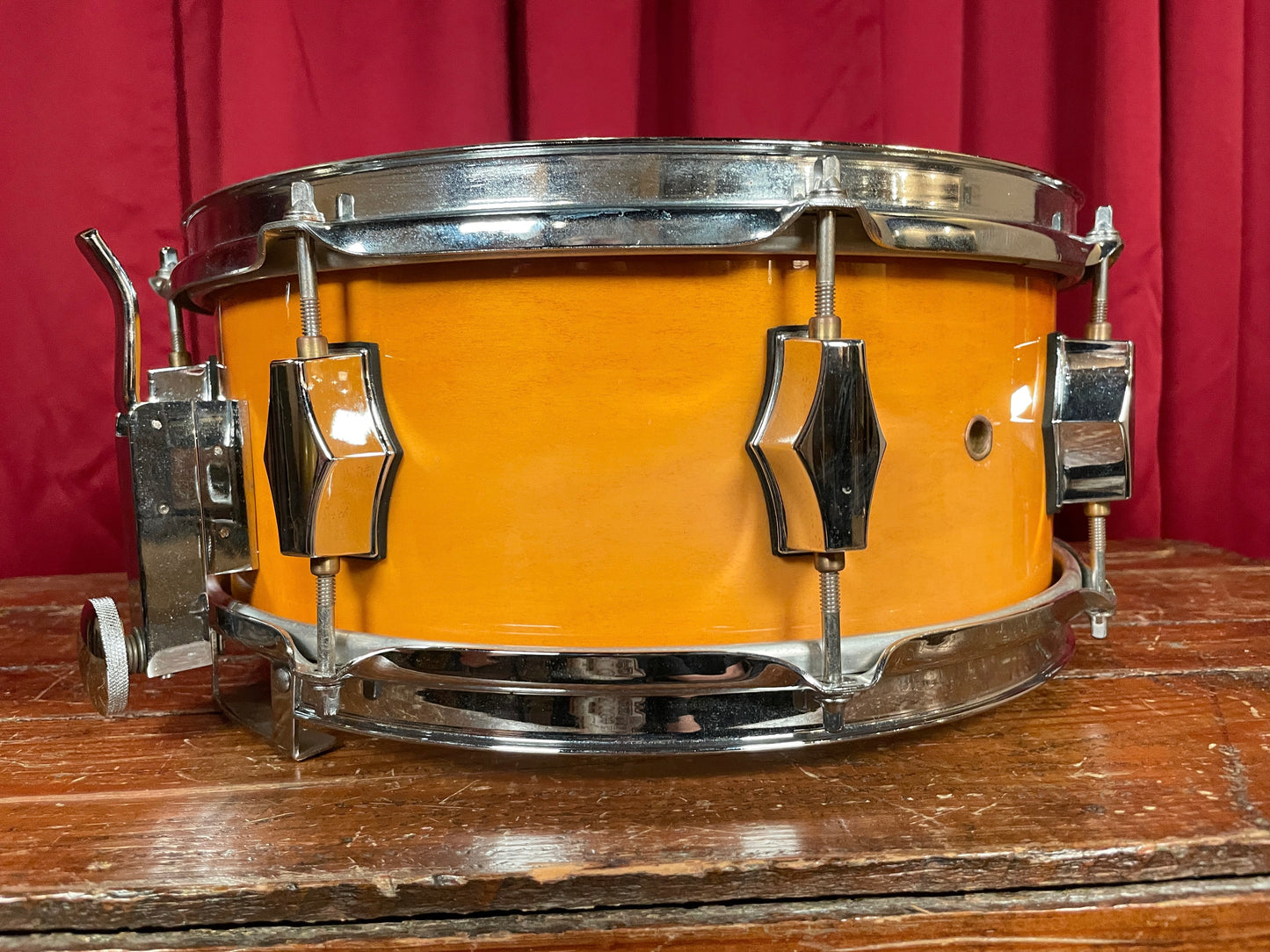 Fibes 5.5x13 Maple Snare Drum SFT Throw-Off Jasper Shell
