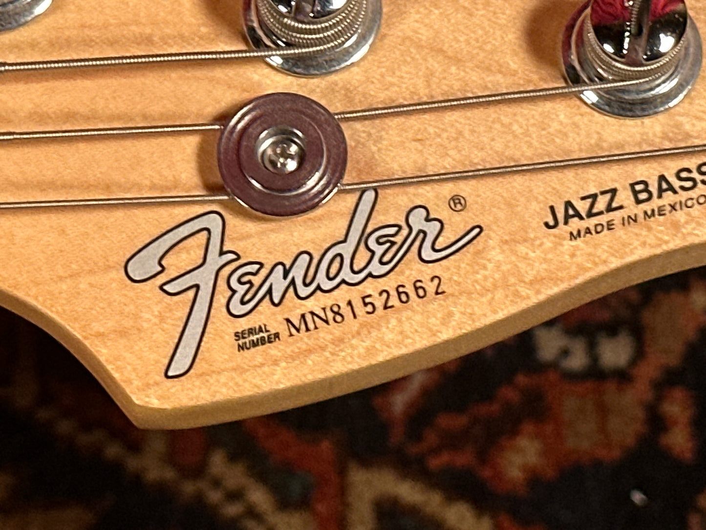 1998 Fender MIM Fretless Standard Jazz Bass Guitar Midnight Blue