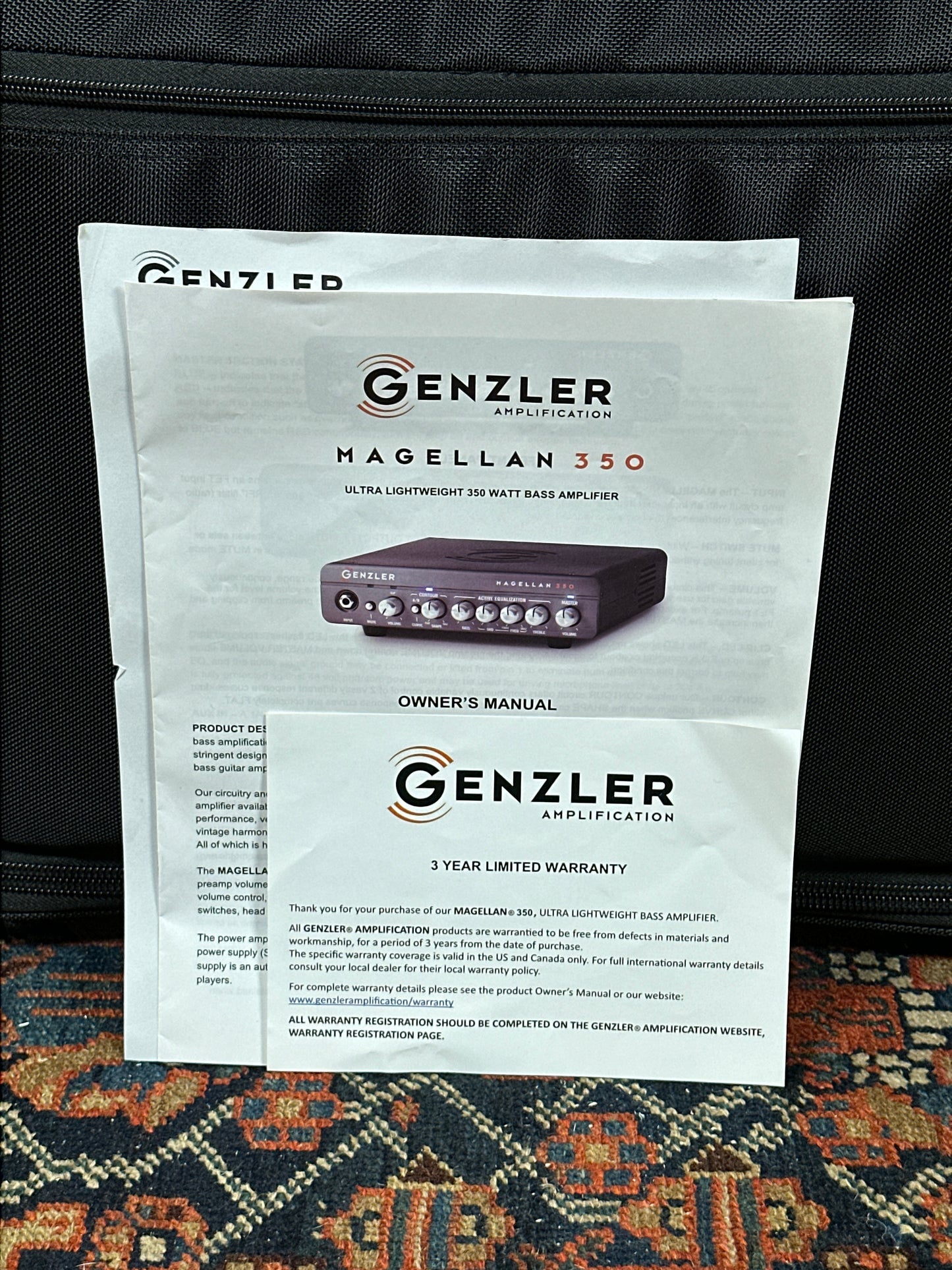 Genzler Magellan 350 Series 2 Bass Array Combo Amplifier w/ BA10-2 Cabinet & Travel Bag