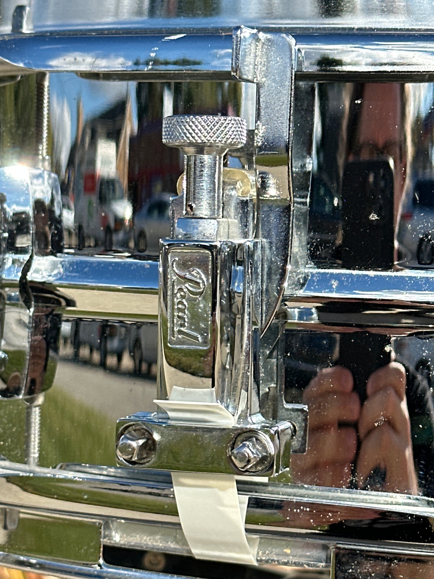 2000s Pearl Standard Steel 5.5x14 Snare Drum Mirror Chrome SS1455