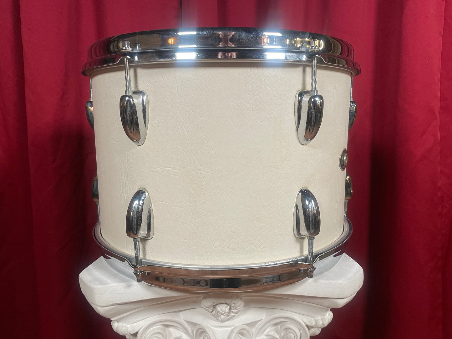 1975 Slingerland Sound King 9x13 Tom Classic White Cordova Leatherette Wrap 13x9