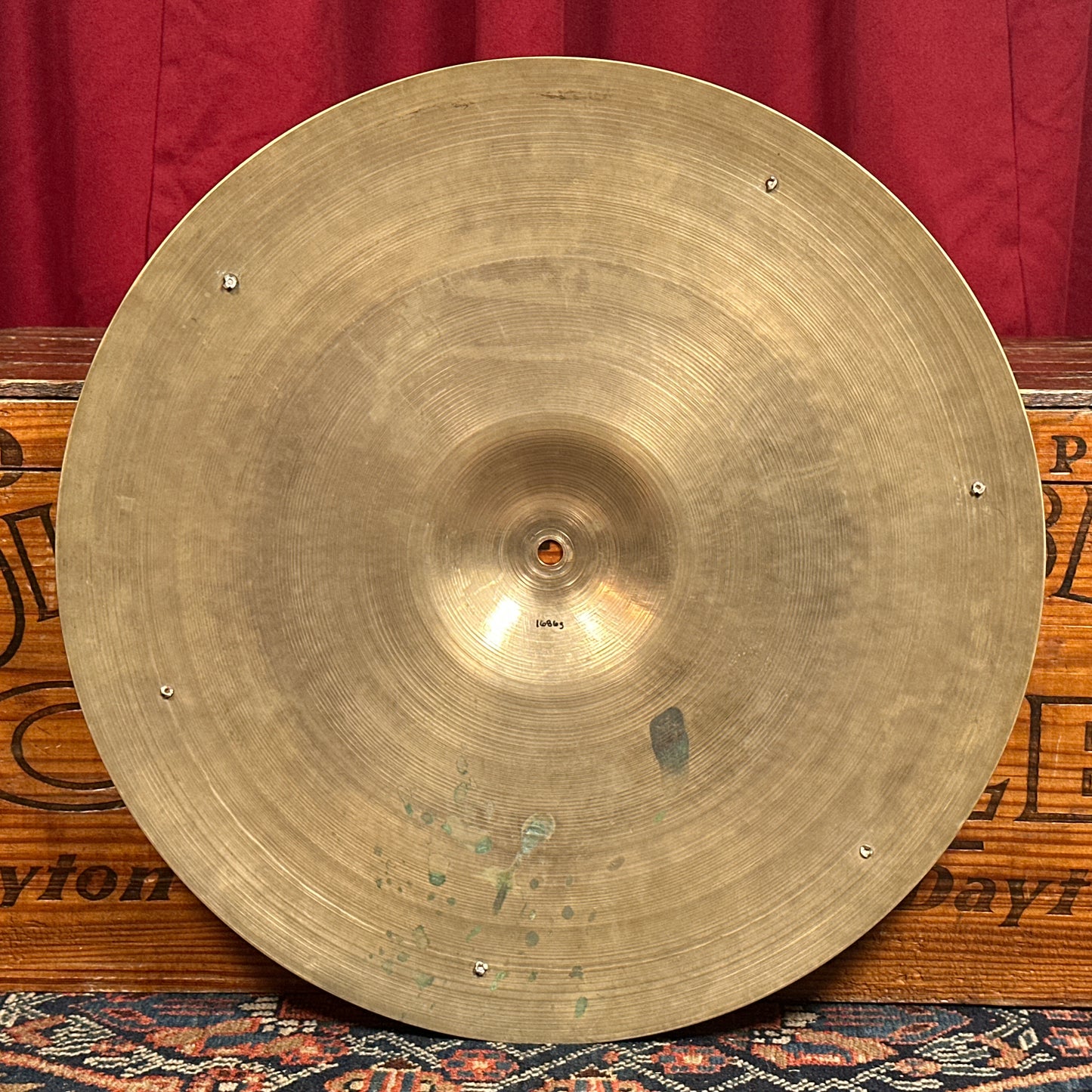 19" Zildjian A 47-53 Trans Stamp Sizzle Ride Cymbal w/ Rivets 1686g *Video Demo*