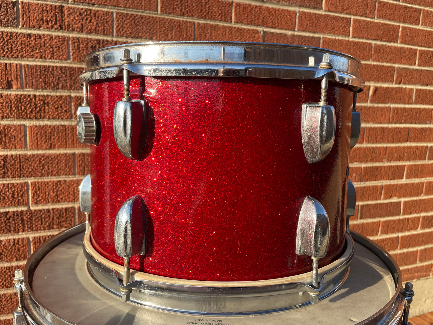 Vintage Whitehall 8x12 Tom Drum Red Sparkle MIJ / Japan