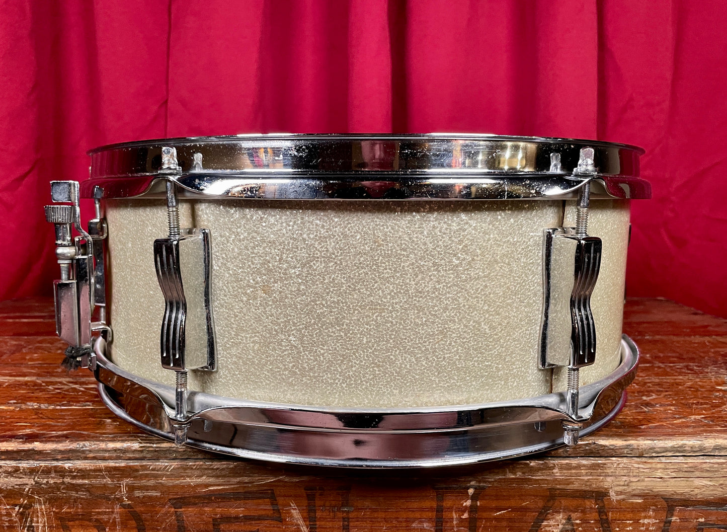1969 Ludwig 5x14 Pioneer Snare Drum Silver Sparkle