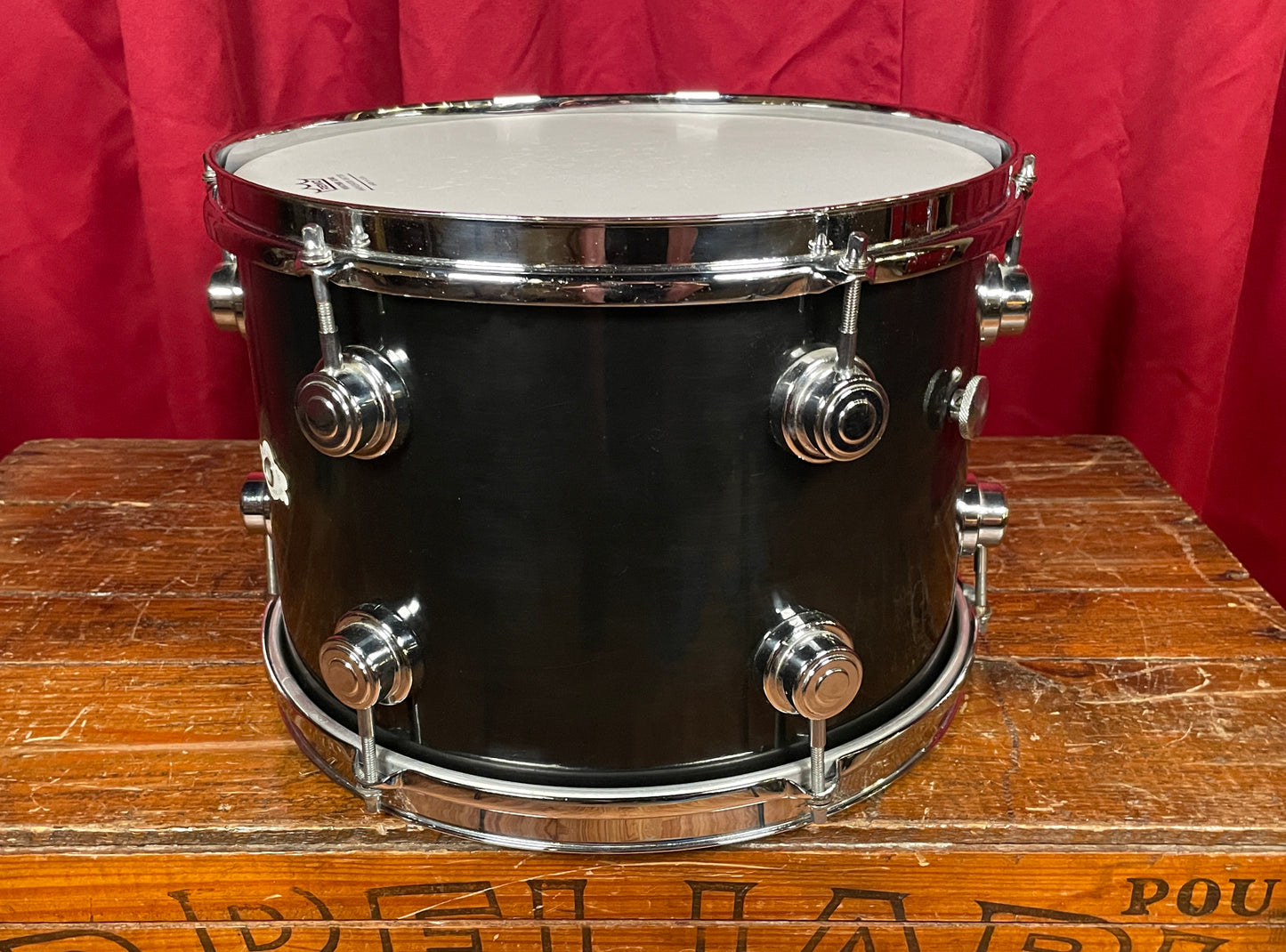 Vintage Camco Aristocrat 9x13 Tom Drum Black Wrap Oaklawn