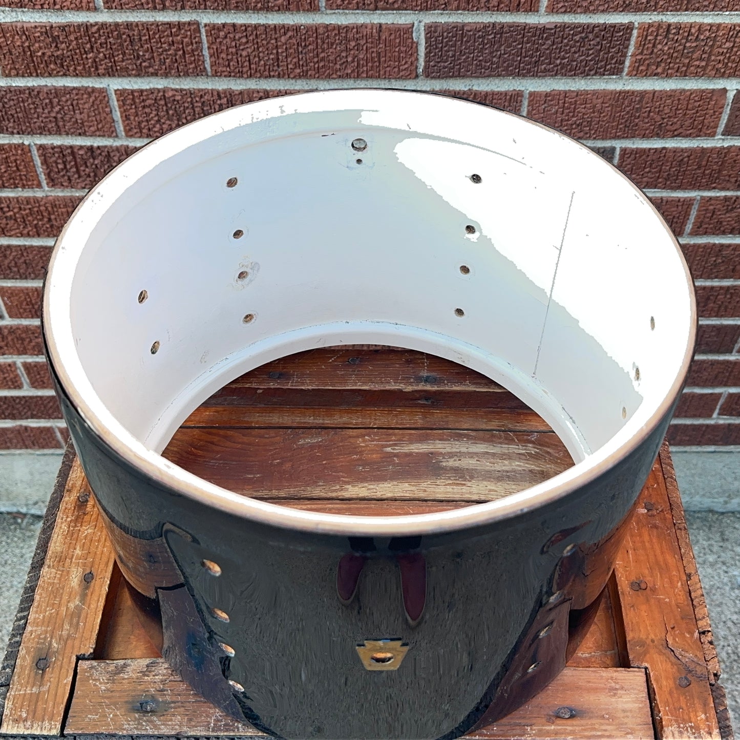 1960s Ludwig 9x13 Pre-Serial Super Classic Tom Drum Shell Black